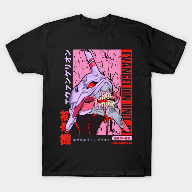 EVA-01 - Neon Genesis Evangelion | IKIGAISEKAI T-Shirt by IKIGAISEKAI